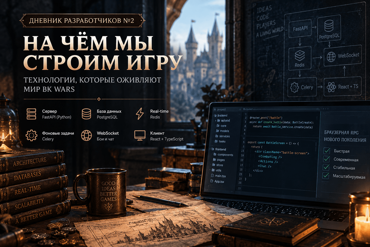 Дневник разработчиков №2. На чём мы строим BK Wars