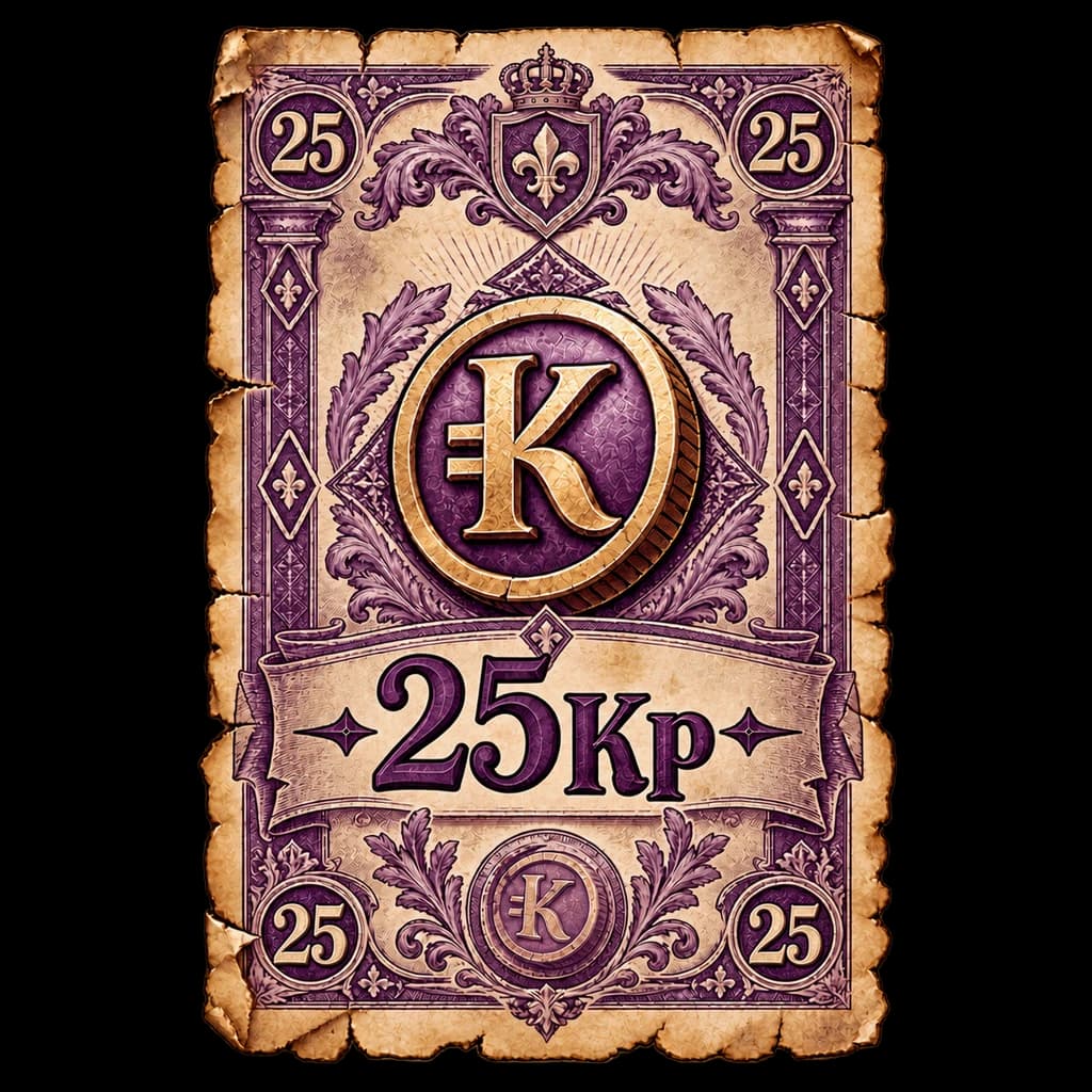 Чек на 25 кр